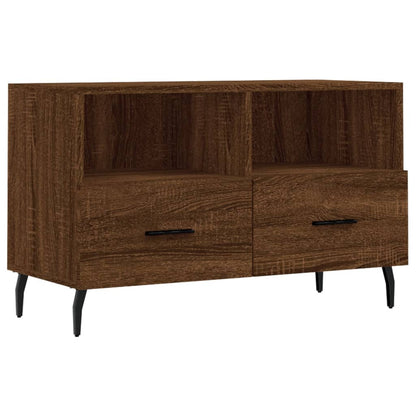 TV-Schrank Braun Eichen-Optik 80x36x50 cm Holzwerkstoff - Pazzar.ch