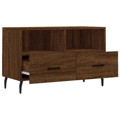 TV-Schrank Braun Eichen-Optik 80x36x50 cm Holzwerkstoff - Pazzar.ch