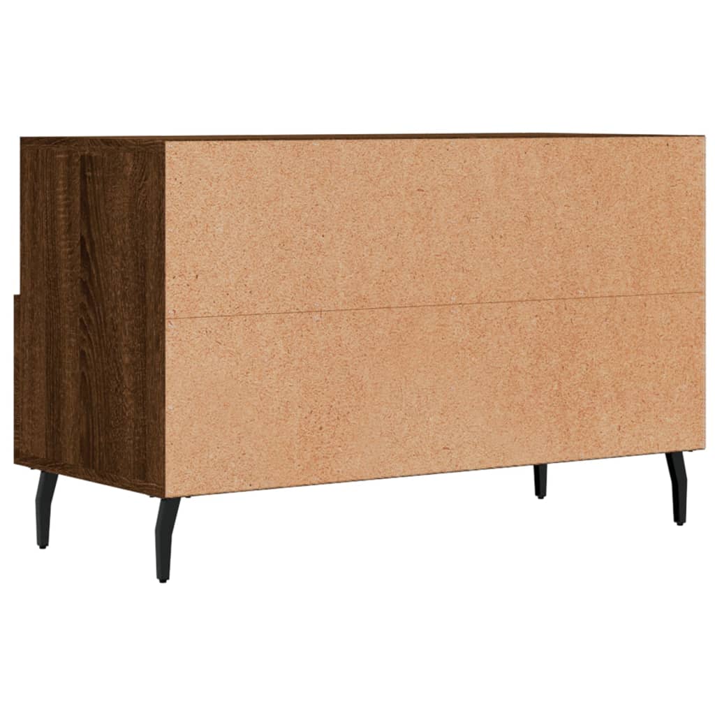 TV-Schrank Braun Eichen-Optik 80x36x50 cm Holzwerkstoff - Pazzar.ch