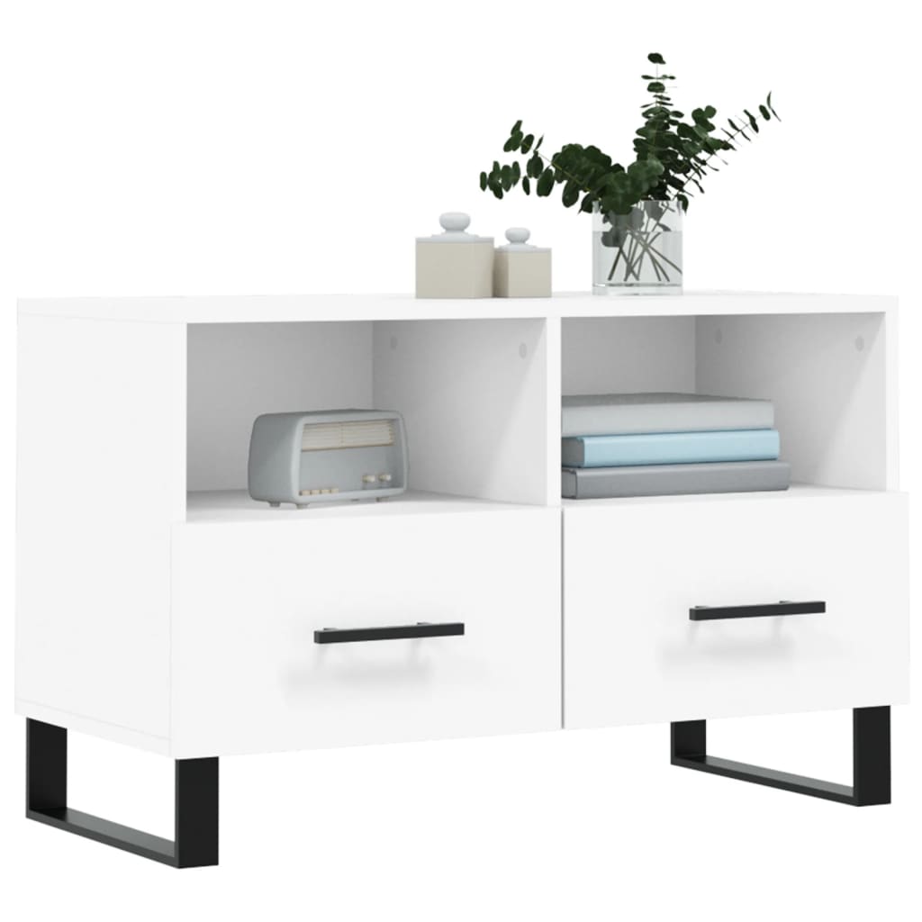 TV-Schrank Weiß 80x36x50 cm Holzwerkstoff - Pazzar.ch