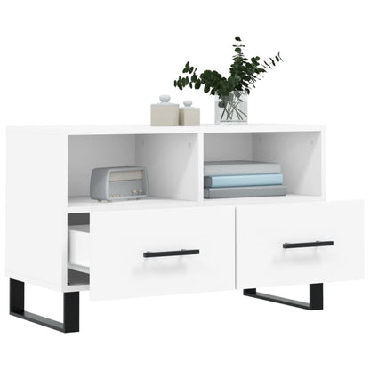TV-Schrank Weiß 80x36x50 cm Holzwerkstoff - Pazzar.ch