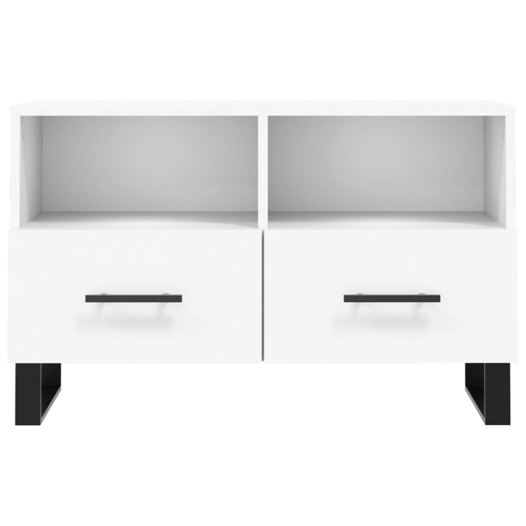 TV-Schrank Weiß 80x36x50 cm Holzwerkstoff - Pazzar.ch