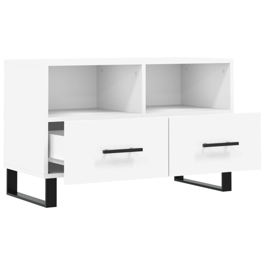 TV-Schrank Weiß 80x36x50 cm Holzwerkstoff - Pazzar.ch