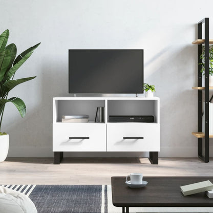 TV-Schrank Weiß 80x36x50 cm Holzwerkstoff - Pazzar.ch