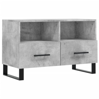 TV-Schrank Betongrau 80x36x50 cm Holzwerkstoff - Pazzar.ch