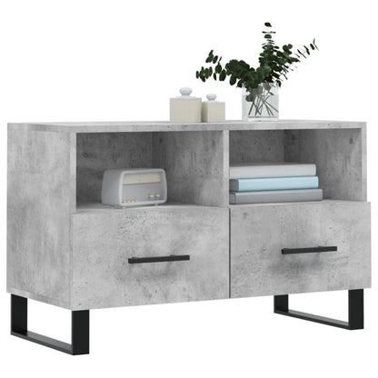 TV-Schrank Betongrau 80x36x50 cm Holzwerkstoff - Pazzar.ch