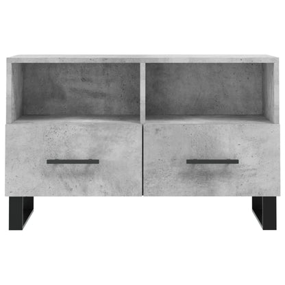 TV-Schrank Betongrau 80x36x50 cm Holzwerkstoff - Pazzar.ch