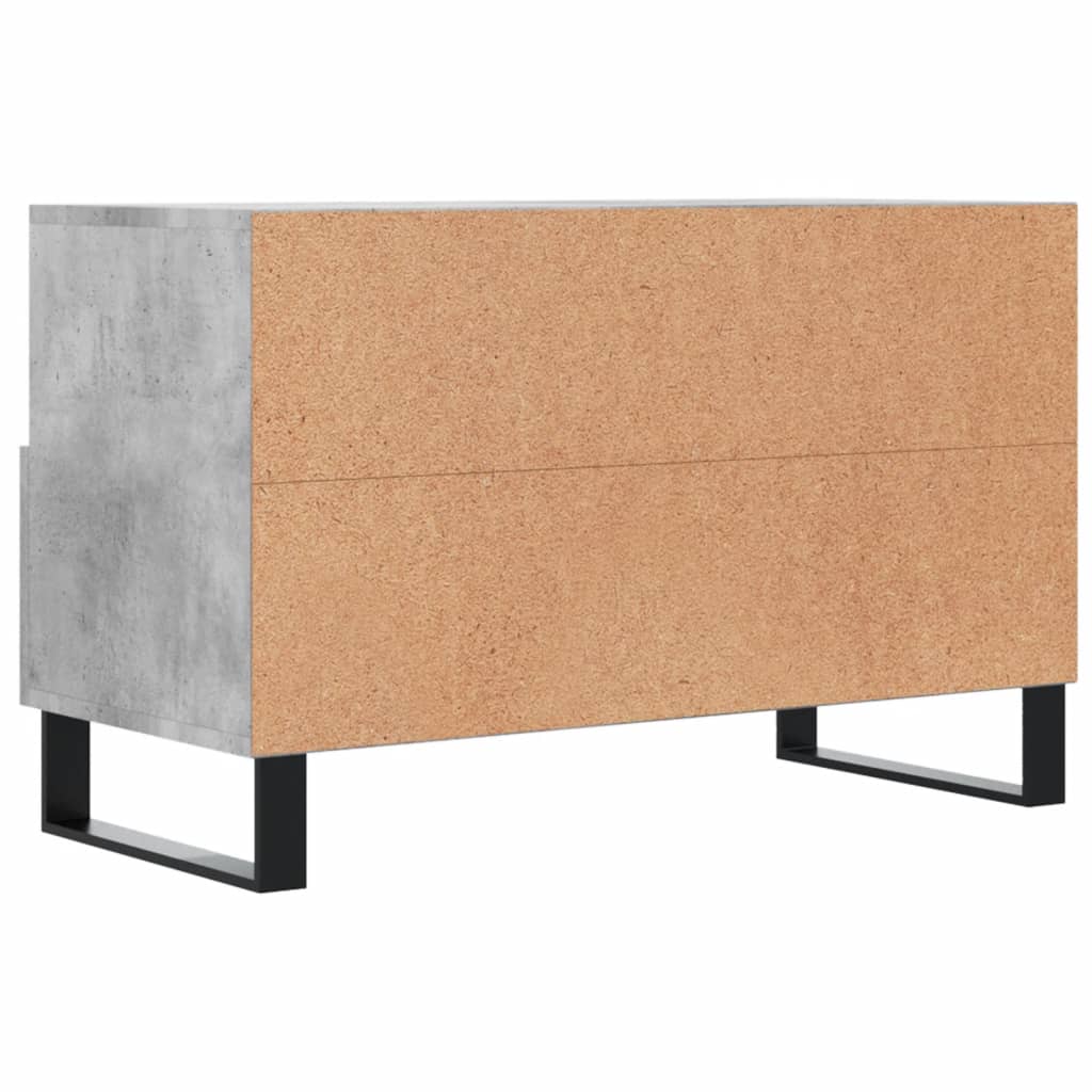 TV-Schrank Betongrau 80x36x50 cm Holzwerkstoff - Pazzar.ch