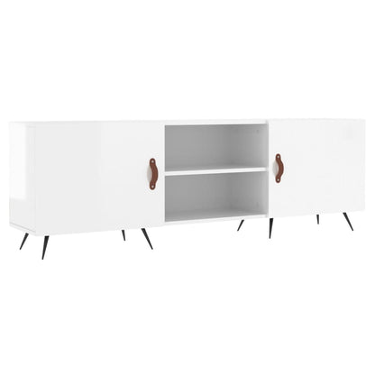 TV-Schrank Hochglanz-Weiß 150x30x50 cm Holzwerkstoff - Pazzar.ch