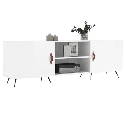 TV-Schrank Hochglanz-Weiß 150x30x50 cm Holzwerkstoff - Pazzar.ch