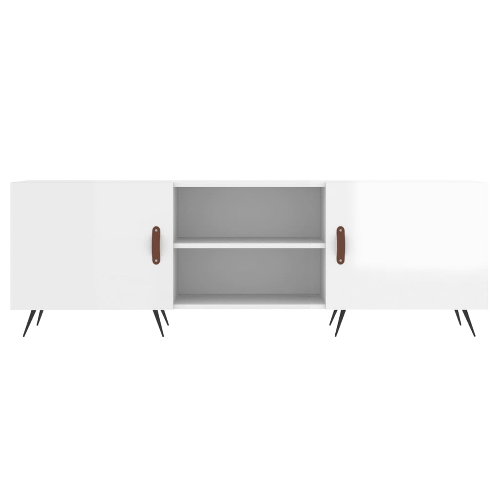 TV-Schrank Hochglanz-Weiß 150x30x50 cm Holzwerkstoff - Pazzar.ch