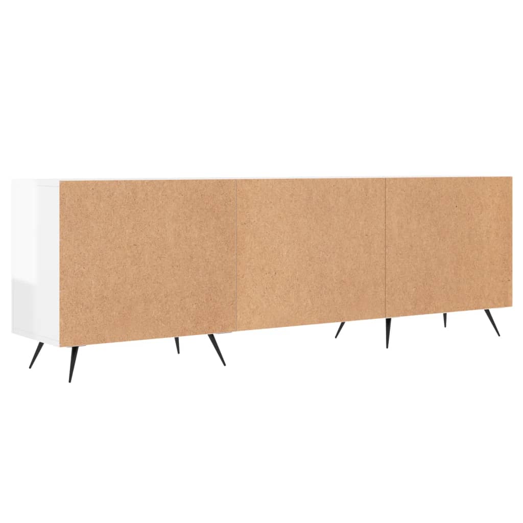 TV-Schrank Hochglanz-Weiß 150x30x50 cm Holzwerkstoff - Pazzar.ch