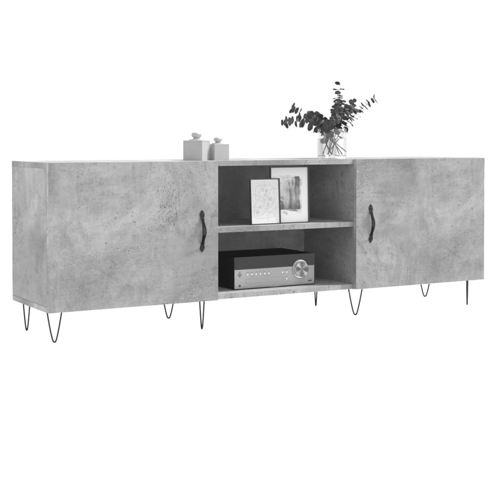 TV-Schrank Betongrau 150x30x50 cm Holzwerkstoff - Pazzar.ch