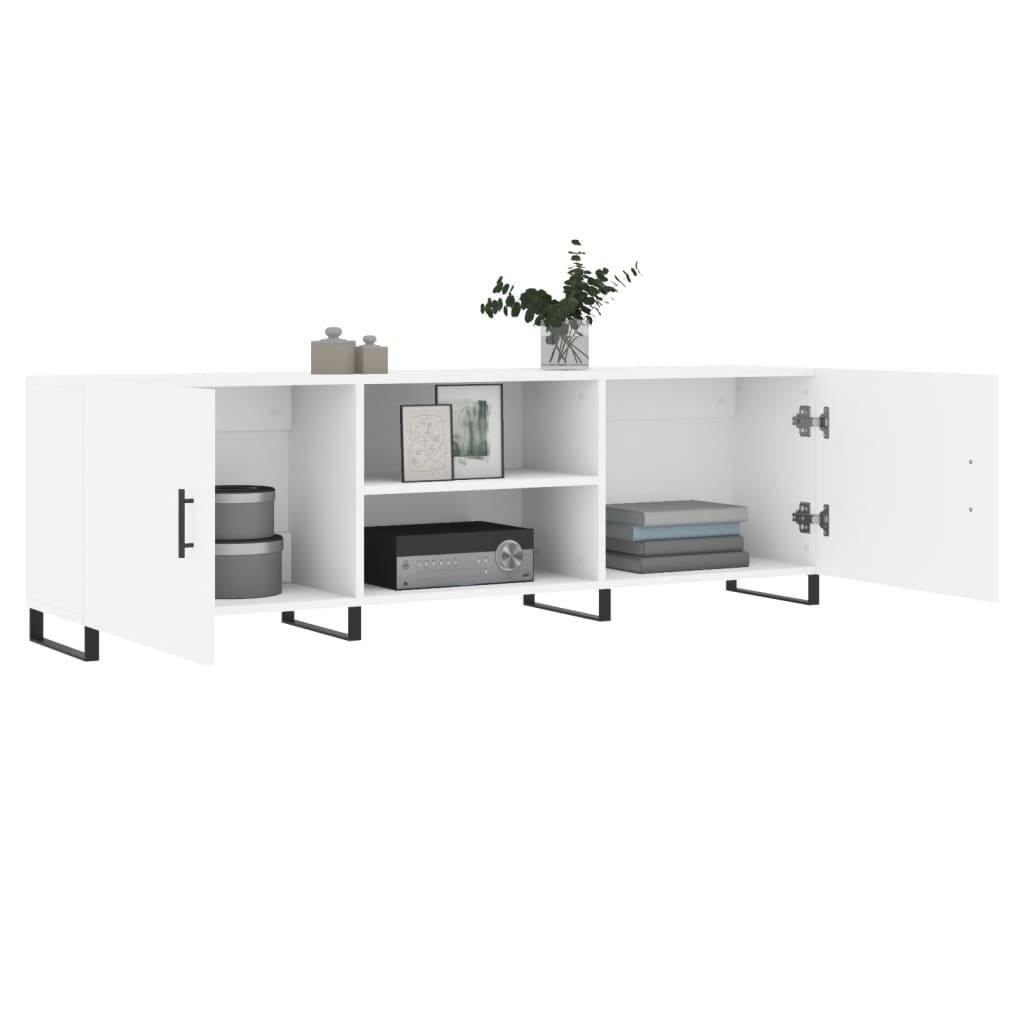 TV-Schrank Weiß 150x30x50 cm Holzwerkstoff - Pazzar.ch