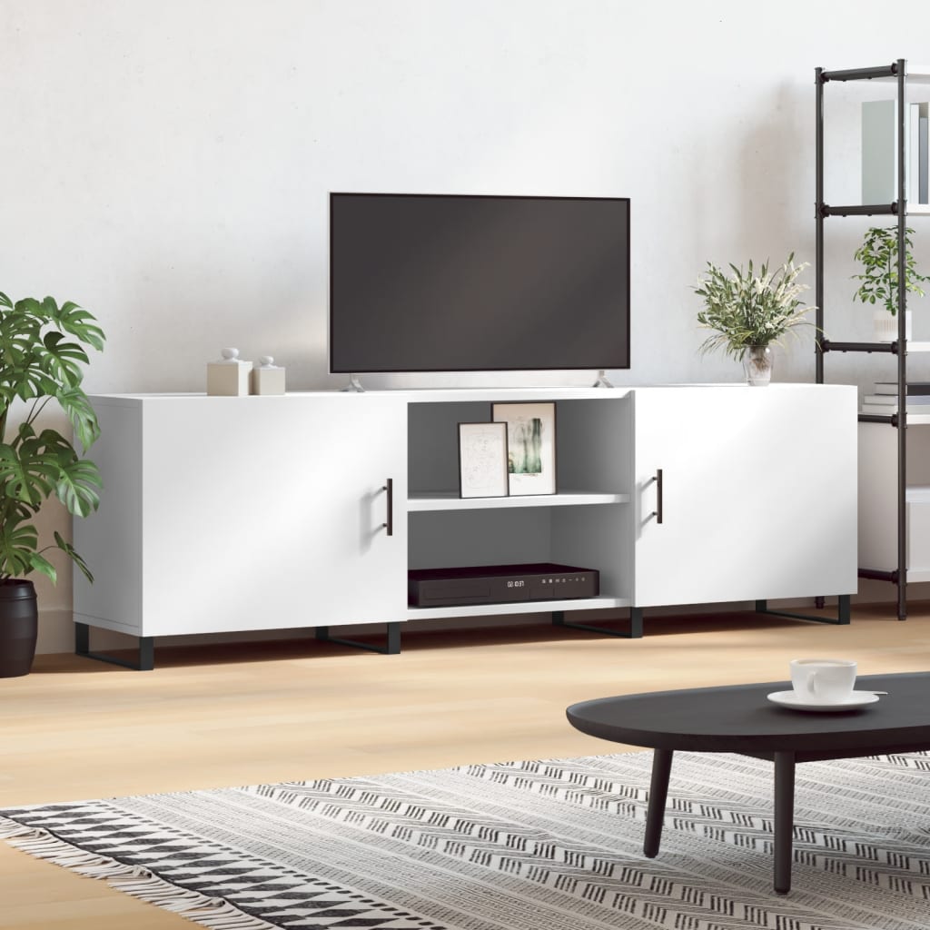 TV-Schrank Weiß 150x30x50 cm Holzwerkstoff - Pazzar.ch