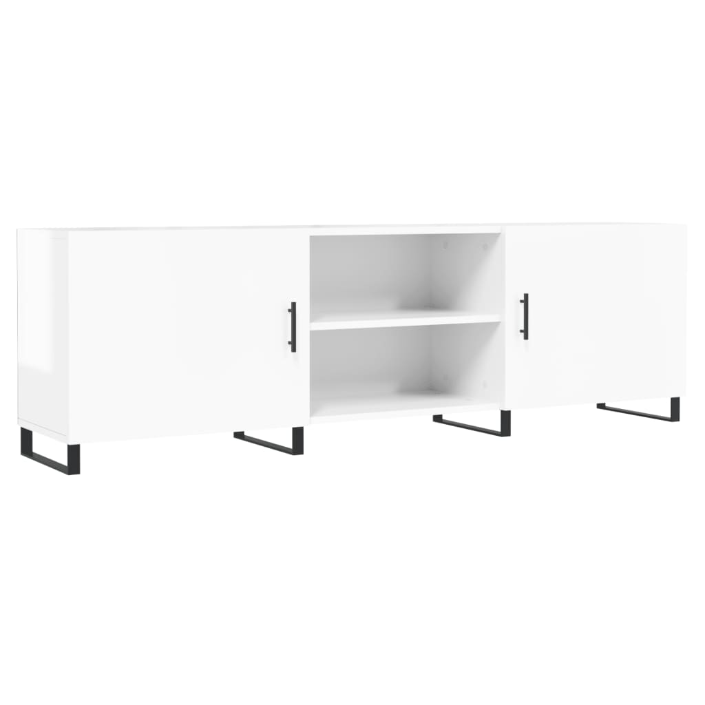 TV-Schrank Hochglanz-Weiß 150x30x50 cm Holzwerkstoff - Pazzar.ch