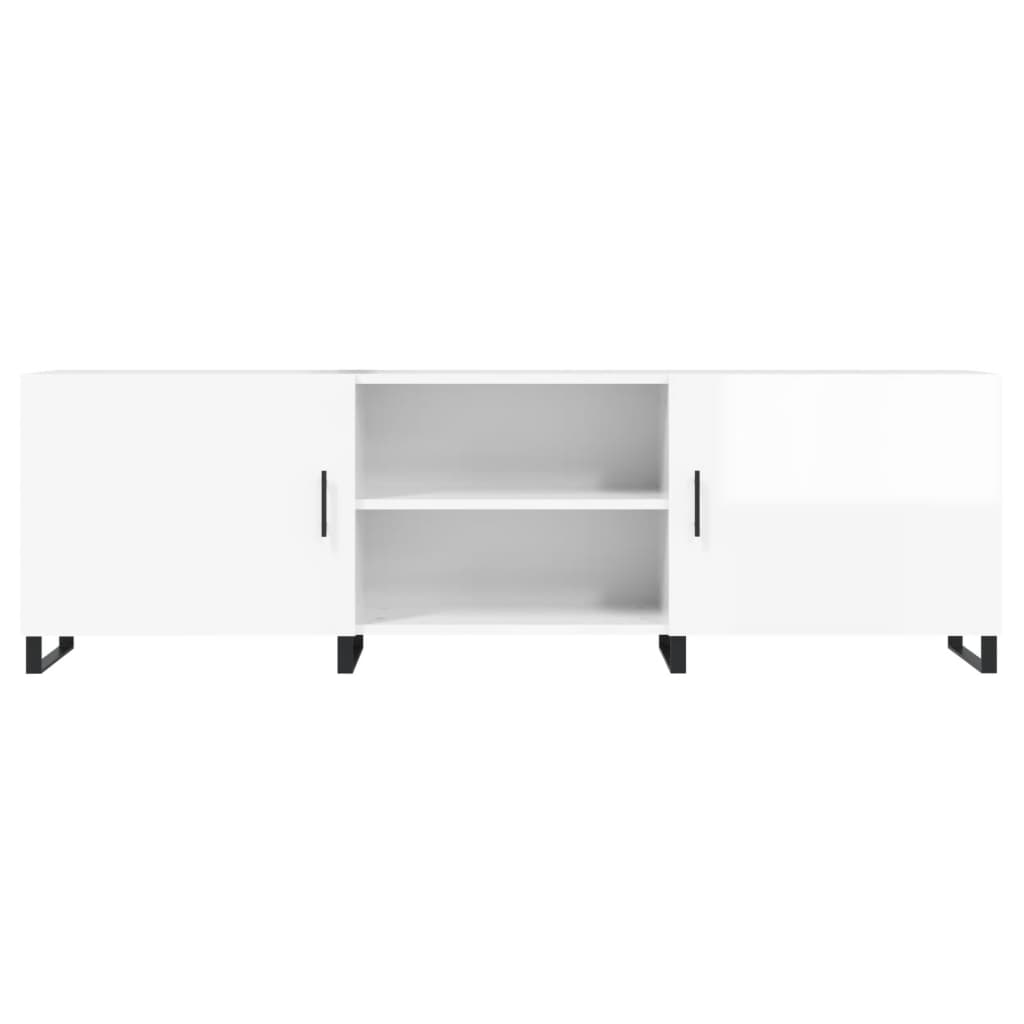 TV-Schrank Hochglanz-Weiß 150x30x50 cm Holzwerkstoff - Pazzar.ch