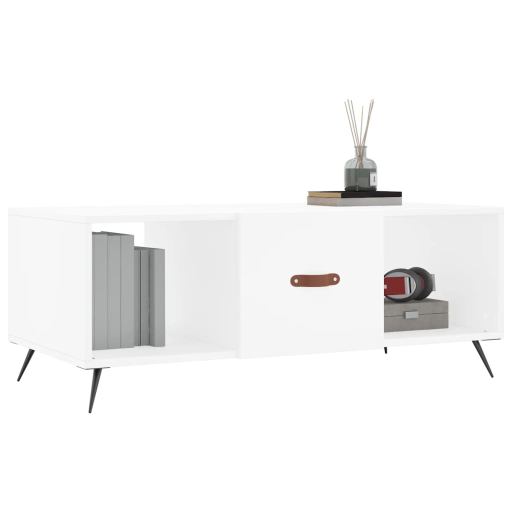 Couchtisch Weiß 102x50x40 cm Holzwerkstoff - Pazzar.ch
