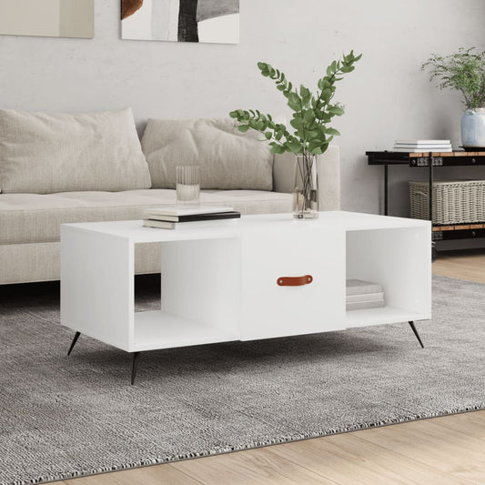 Couchtisch Weiß 102x50x40 cm Holzwerkstoff - Pazzar.ch