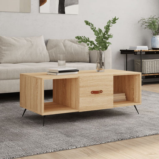 Couchtisch Sonoma-Eiche 102x50x40 cm Holzwerkstoff - Pazzar.ch