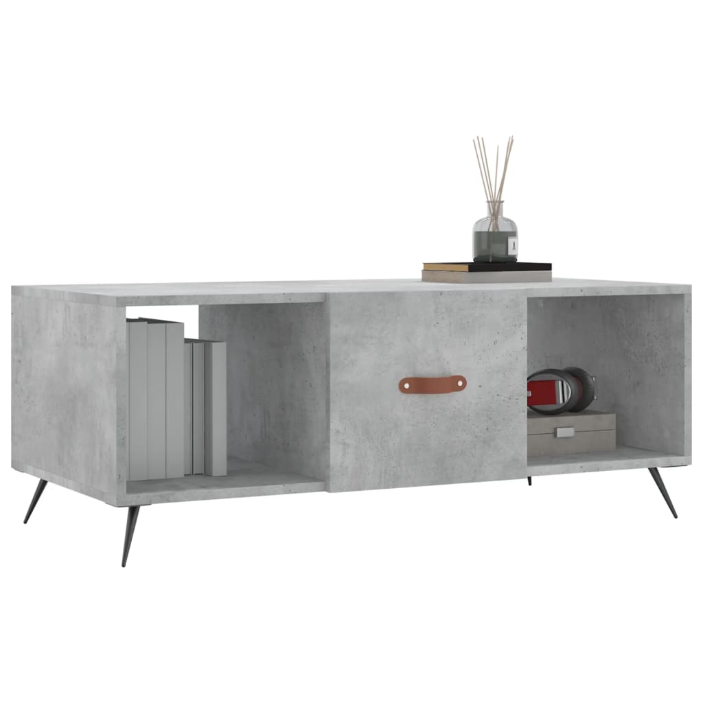 Couchtisch Betongrau 102x50x40 cm Holzwerkstoff - Pazzar.ch