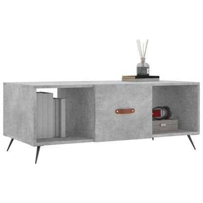 Couchtisch Betongrau 102x50x40 cm Holzwerkstoff - Pazzar.ch