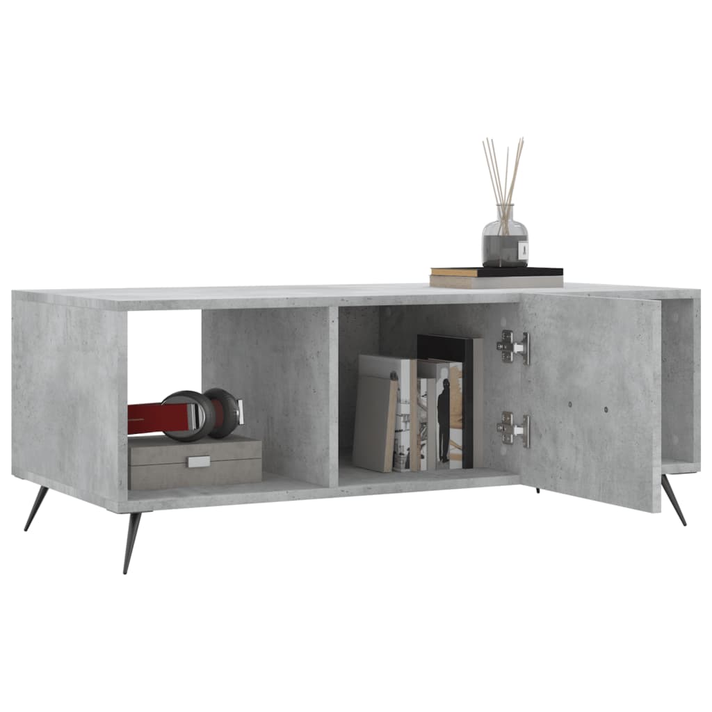Couchtisch Betongrau 102x50x40 cm Holzwerkstoff - Pazzar.ch