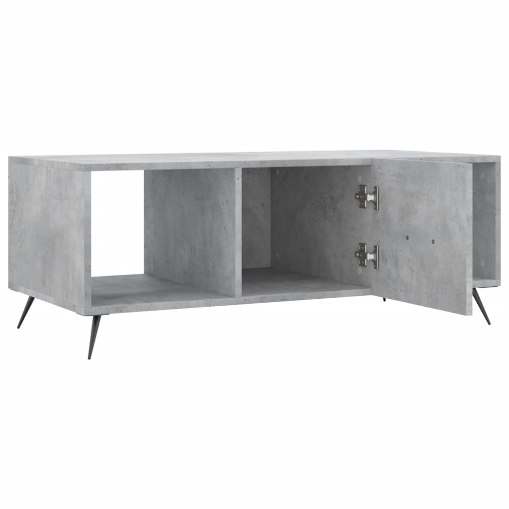 Couchtisch Betongrau 102x50x40 cm Holzwerkstoff - Pazzar.ch