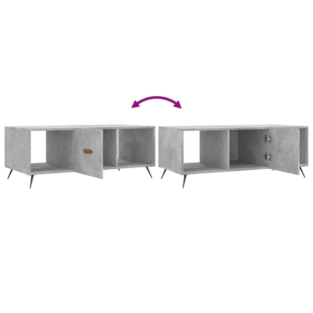 Couchtisch Betongrau 102x50x40 cm Holzwerkstoff - Pazzar.ch