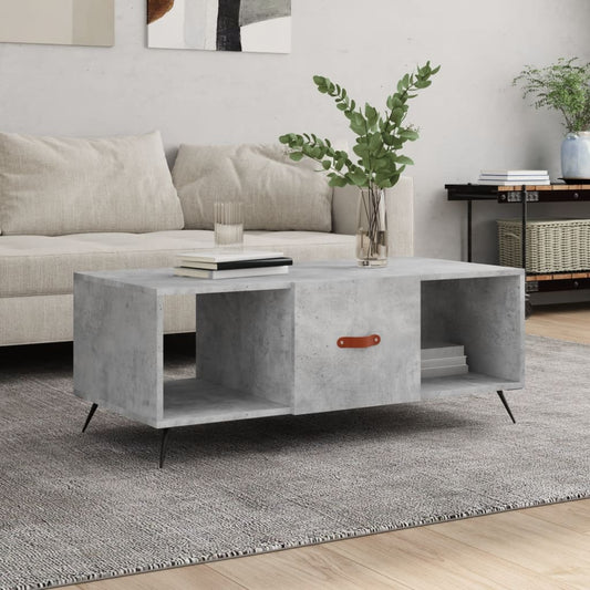 Couchtisch Betongrau 102x50x40 cm Holzwerkstoff - Pazzar.ch