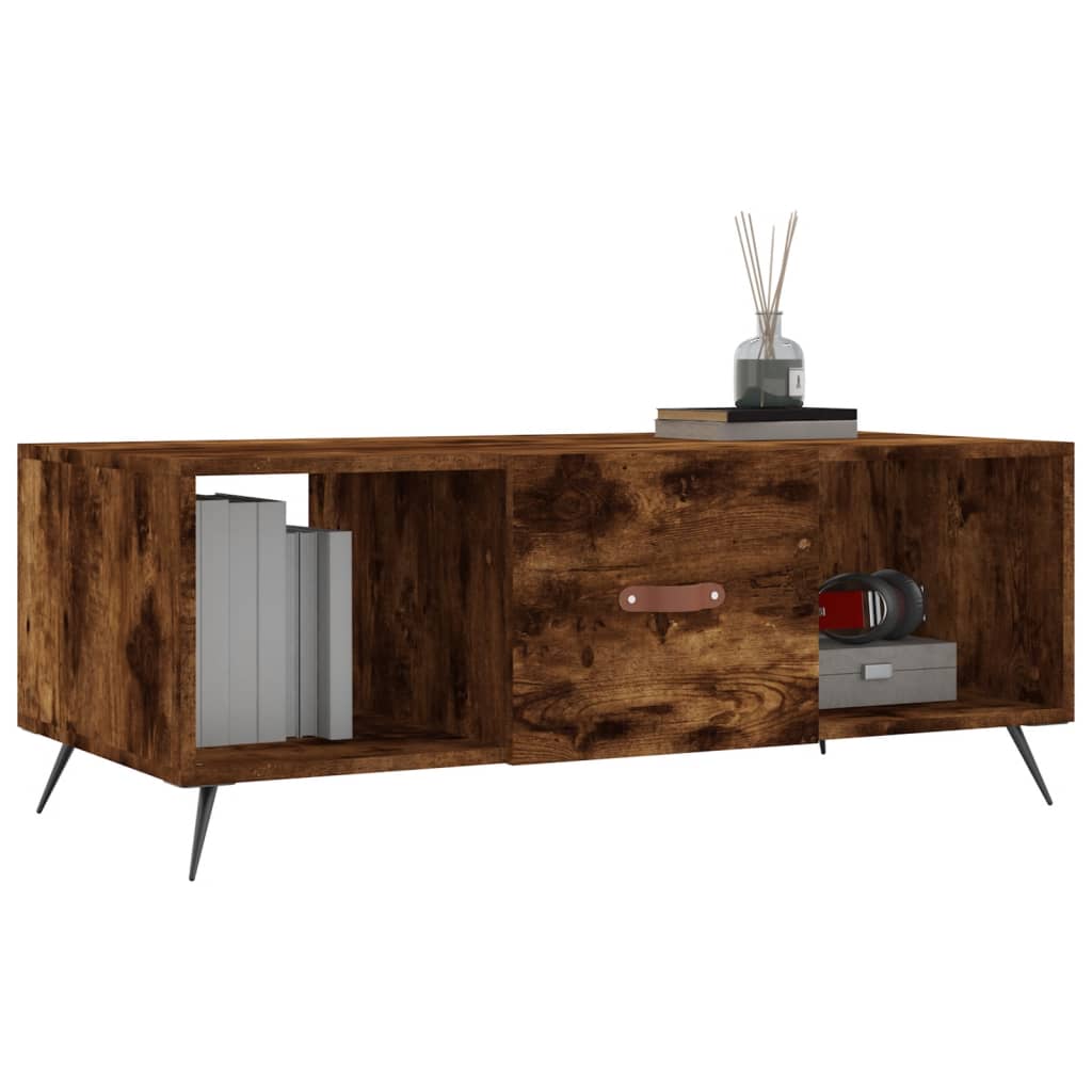Couchtisch Räuchereiche 102x50x40 cm Holzwerkstoff - Pazzar.ch