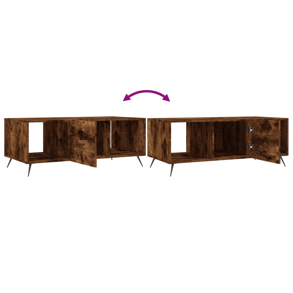 Couchtisch Räuchereiche 102x50x40 cm Holzwerkstoff - Pazzar.ch