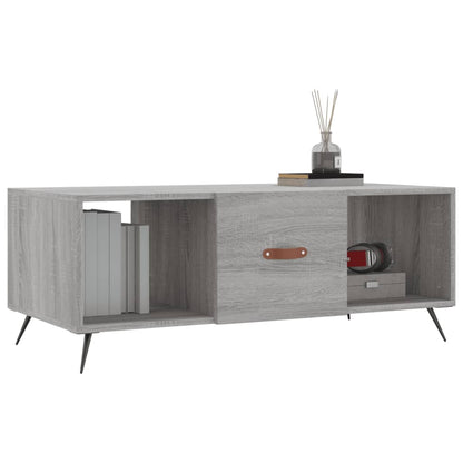 Couchtisch Grau Sonoma 102x50x40 cm Holzwerkstoff - Pazzar.ch