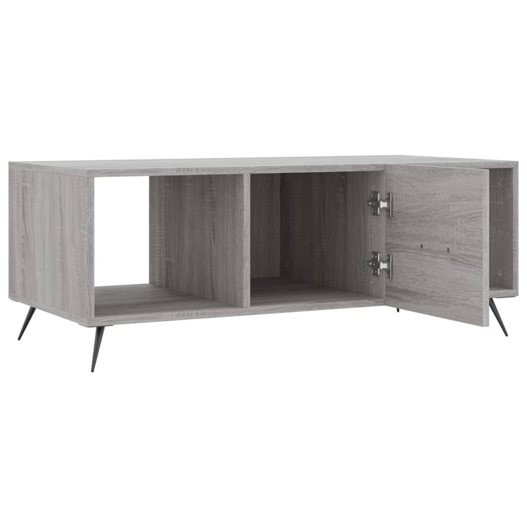 Couchtisch Grau Sonoma 102x50x40 cm Holzwerkstoff - Pazzar.ch