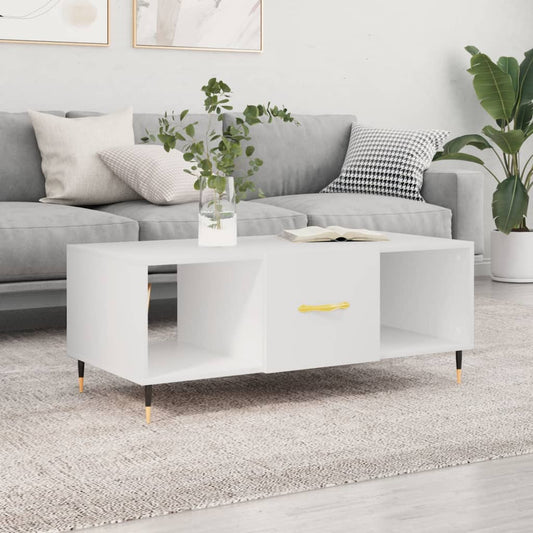 Couchtisch Weiß 102x50x40 cm Holzwerkstoff - Pazzar.ch