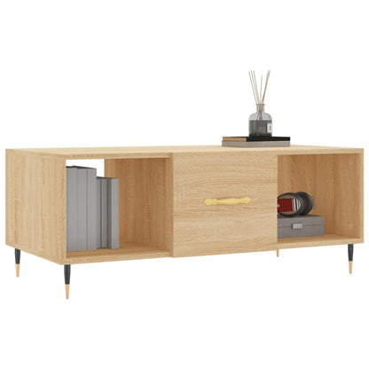 Couchtisch Sonoma-Eiche 102x50x40 cm Holzwerkstoff - Pazzar.ch