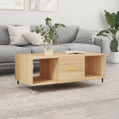 Couchtisch Sonoma-Eiche 102x50x40 cm Holzwerkstoff - Pazzar.ch