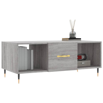 Couchtisch Grau Sonoma 102x50x40 cm Holzwerkstoff - Pazzar.ch