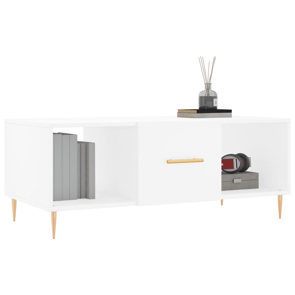 Couchtisch Weiß 102x50x40 cm Holzwerkstoff - Pazzar.ch