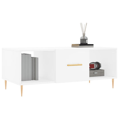 Couchtisch Weiß 102x50x40 cm Holzwerkstoff - Pazzar.ch