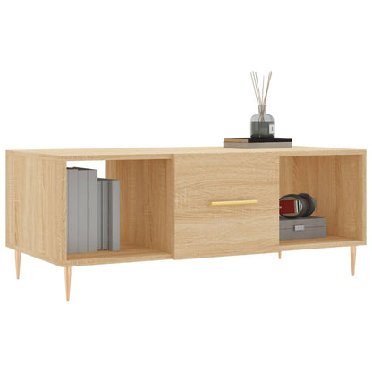 Couchtisch Sonoma-Eiche 102x50x40 cm Holzwerkstoff - Pazzar.ch