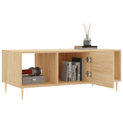 Couchtisch Sonoma-Eiche 102x50x40 cm Holzwerkstoff - Pazzar.ch