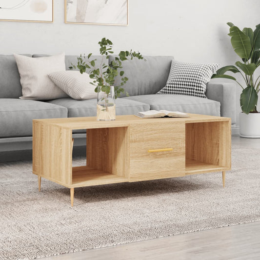 Couchtisch Sonoma-Eiche 102x50x40 cm Holzwerkstoff - Pazzar.ch