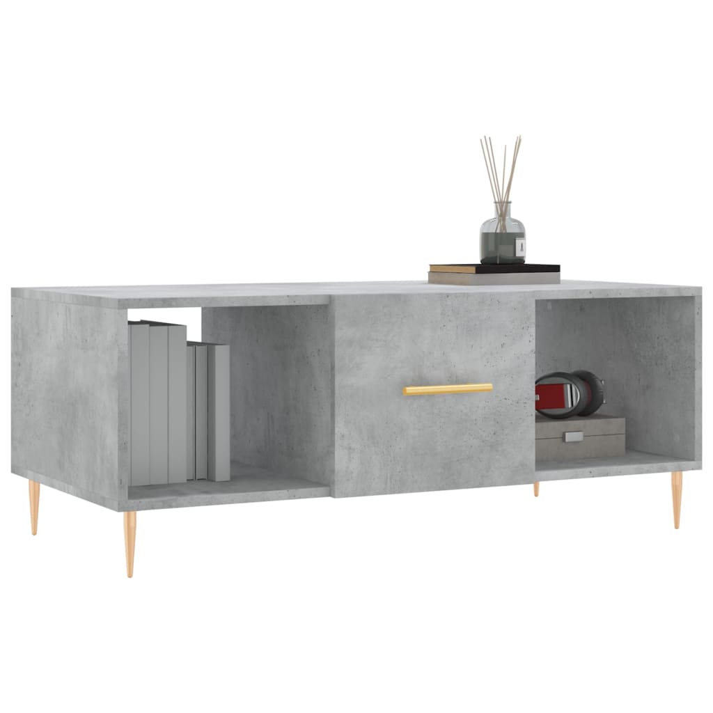 Couchtisch Betongrau 102x50x40 cm Holzwerkstoff - Pazzar.ch