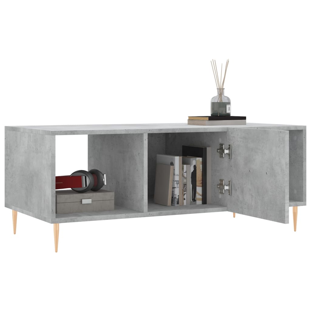 Couchtisch Betongrau 102x50x40 cm Holzwerkstoff - Pazzar.ch