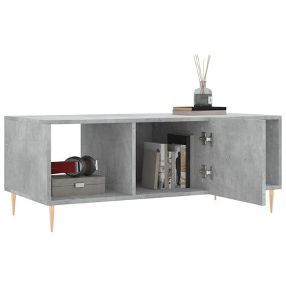 Couchtisch Betongrau 102x50x40 cm Holzwerkstoff - Pazzar.ch