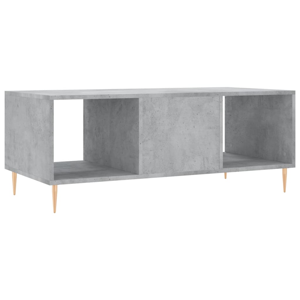 Couchtisch Betongrau 102x50x40 cm Holzwerkstoff - Pazzar.ch
