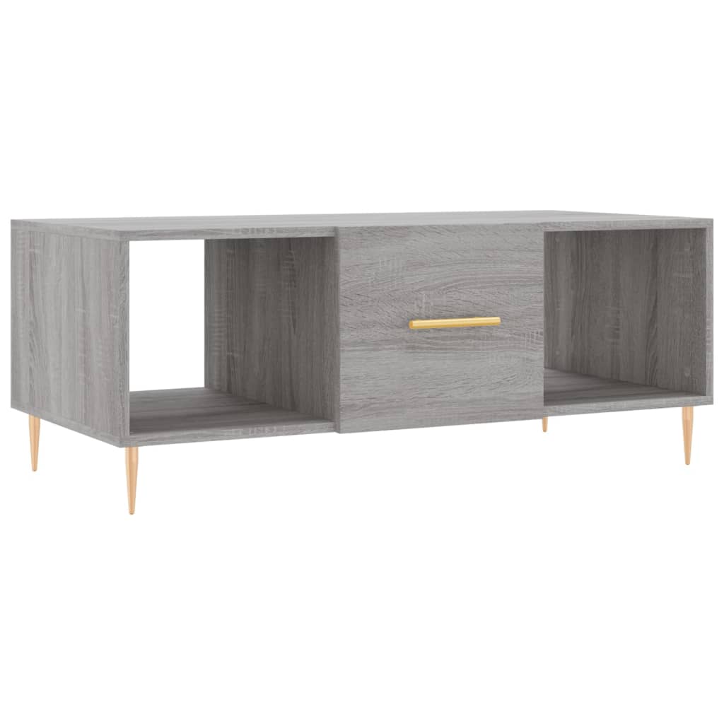 Couchtisch Grau Sonoma 102x50x40 cm Holzwerkstoff - Pazzar.ch