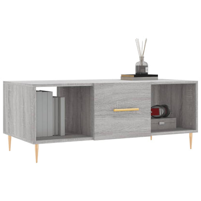 Couchtisch Grau Sonoma 102x50x40 cm Holzwerkstoff - Pazzar.ch