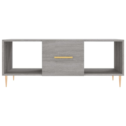 Couchtisch Grau Sonoma 102x50x40 cm Holzwerkstoff - Pazzar.ch